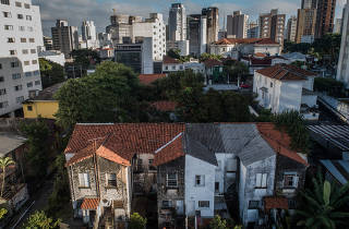 Conjunto de casas na Vila Mariana, na zona sul de São Paulo