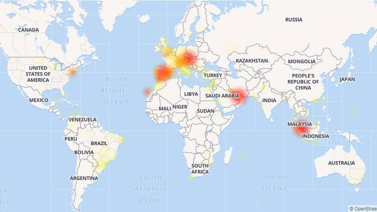 Mapa do mundo mostra concentração de reclamações na Europa, EUA, algumas regiões da Ásia e no Brasil