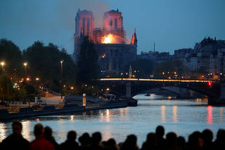 Fire at Notre Dame Cathedral in Paris