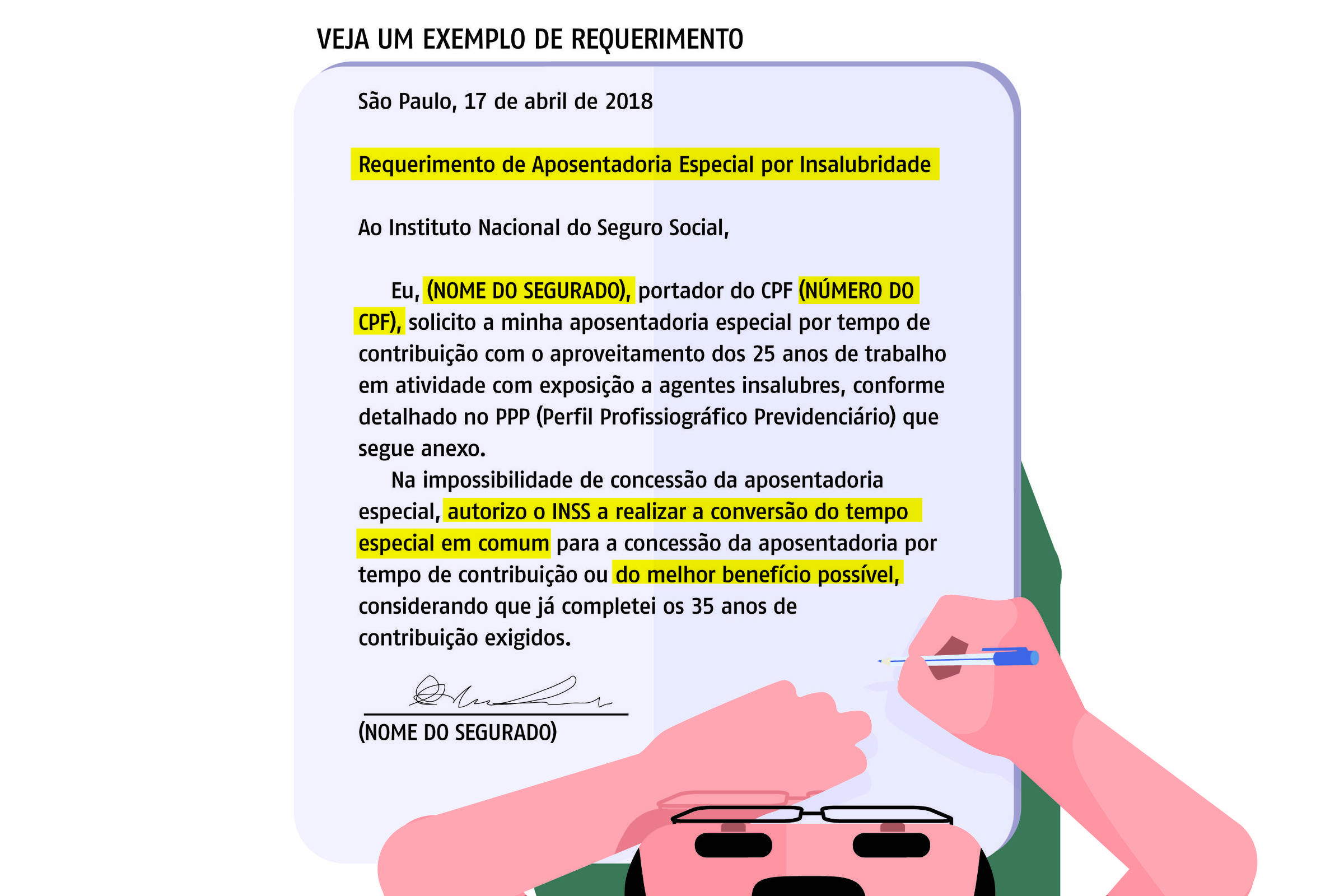 Fazer o pedido por escrito facilita a aposentadoria no INSS  17/04