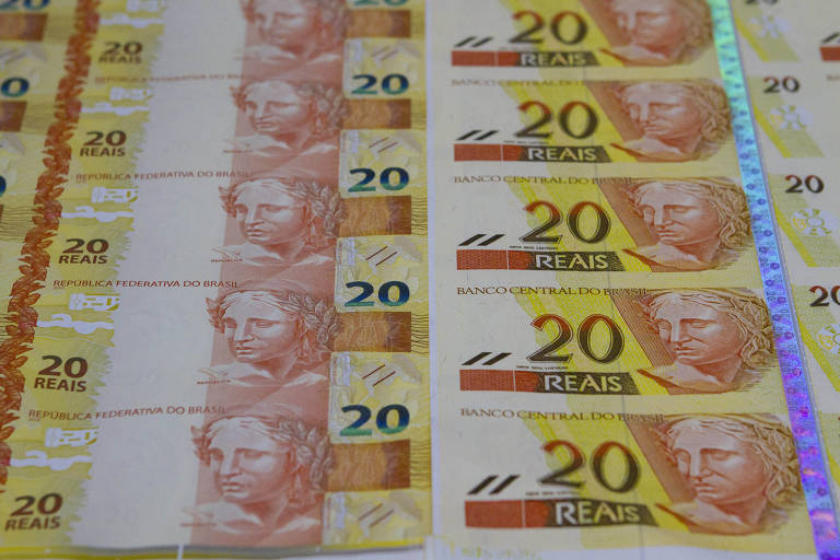 Cédulas produzidas pela Casa da Moeda