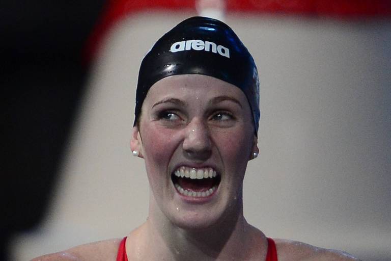 A nadadora americana Missy Franklin, 23, ganhadora de cinco medalhas em Londres-2012, foi vencida pelas dores crônicas nos ombros e anunciou a aposentadoria em dezembro de 2018