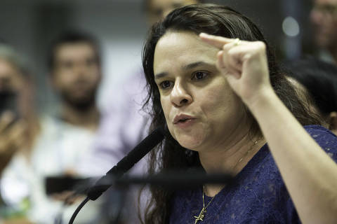 SÃO PAULO, SP - 18.02.2019 - A deputada estadual eleita Janaina Paschoal (PSL) lança sua candidatura à presidência da Alesp (Assembleia Legislativa do Estado de São Paulo). Evento contou com a presença de outros deputados, membros do PSL e amigos. (Foto: Bruno Rocha/Fotoarena/Folhapress) ORG XMIT: 1683125 