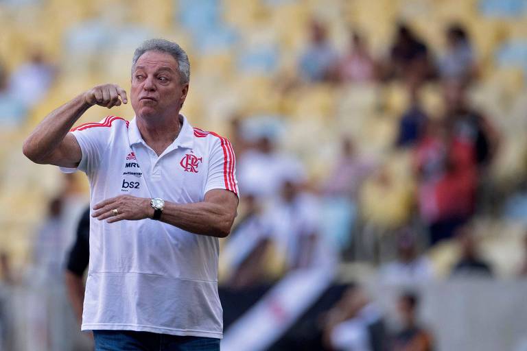 Abel Braga, técnico do Flamengo, na final do Campeonato Carioca contra o Vasco