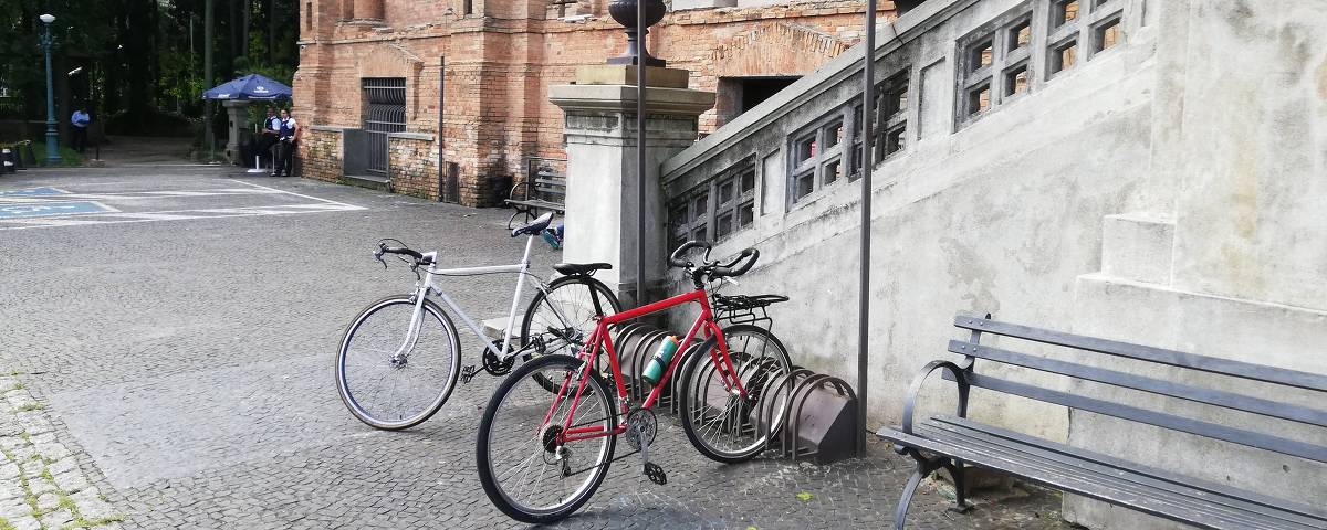Bicicletário na Pinacoteca