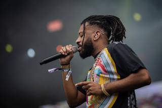 O rapper carioca BK se apresenta no 3° dia do Lollapalooza 2019