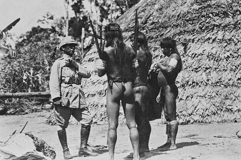 Marechal Rondon em comunidade indígena