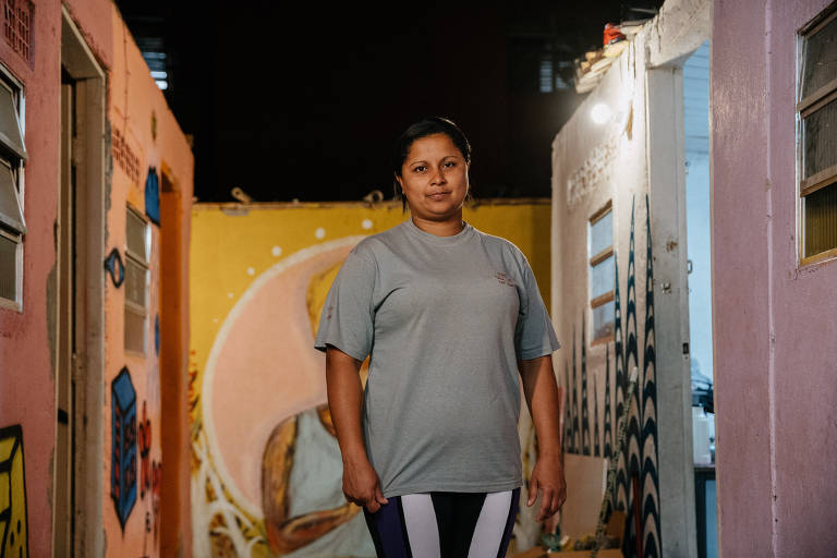 Eliofabia Rodrigues da Silva, 35, auxiliar de limpeza e sobrevivente da queda do prédio Wilton Paes de Almeida, no centro de SP