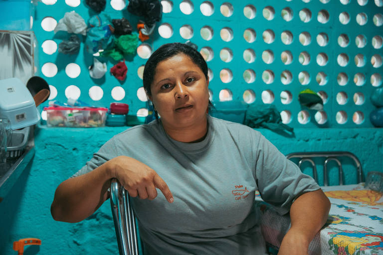 Eliofabia Rodrigues da Silva, 35, auxiliar de limpeza e moradora da ocupação MSTC, localizada em frente ao prédio que desabou no Largo do Paissandu há 1 ano