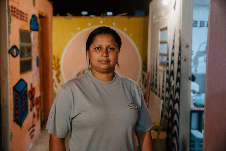 Eliofabia Rodrigues da Silva, 35, auxiliar de limpeza e sobrevivente da queda do prédio Wilton Paes de Almeida, no centro de SP