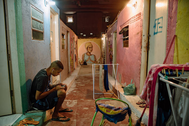 Ocupação MSTC, localizada em frente ao prédio que desabou no Largo do Paissandu há 1 ano