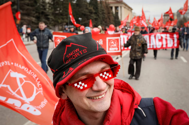 Protestos no Dia do Trabalhador na Rússia