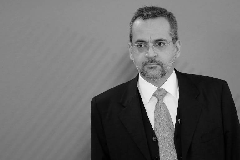 O ministro da Educação, Abraham Weintraub, durante a sua cerimônia de posse no cargo, no Palácio do Planalto, em abril deste ano