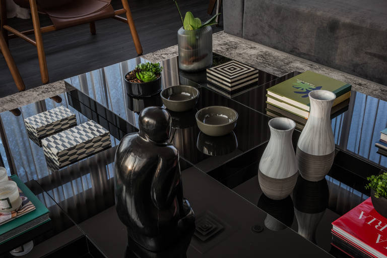 Detalhe de decoração da sala de estar do palácio