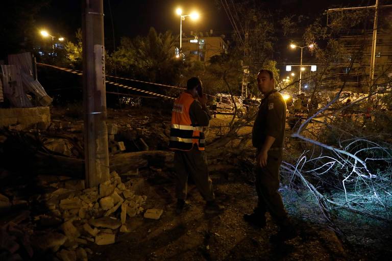 Local atingido por foguete palestino na cidade de israelense de Ashdod 