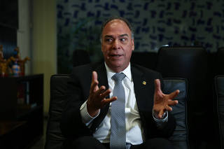 Fernando Bezerra Coelho (MDB-PE) durante entrevista em seu gabinete em Brasília 