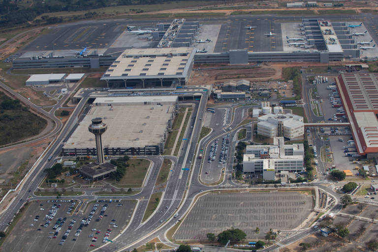 Vista aérea do aeroporto de Viracopos