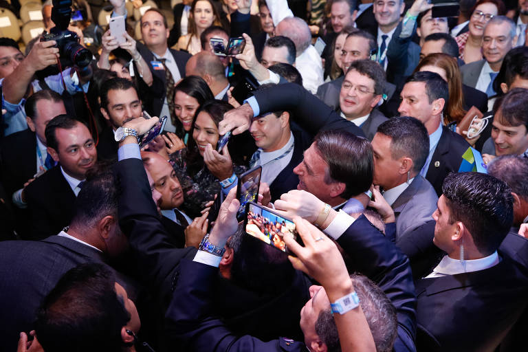 Bolsonaro em evento da Caixa Econômica Federal