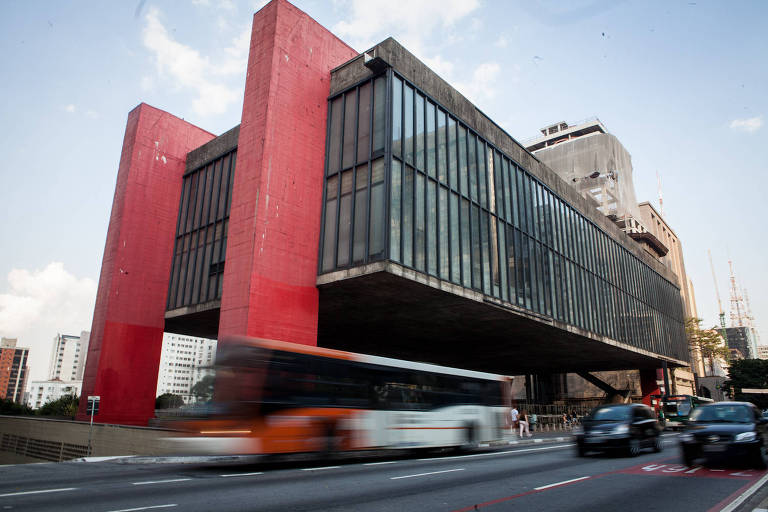 Fachada do Masp, o Museu de Arte de São Paulo, na capital paulista