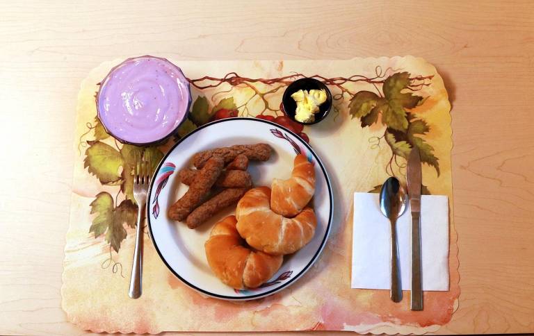 Exemplo de refeição baseada em alimentos ultraprocessados