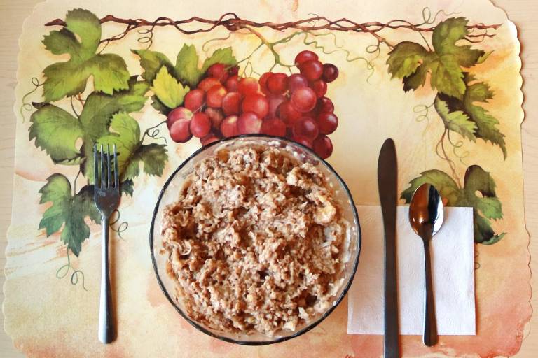 Exemplo de refeição baseada em alimentos minimamente processados ou não processados