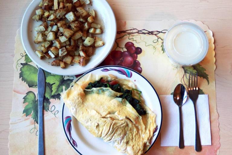 Exemplo de refeição baseada em alimentos minimamente processados ou não processados