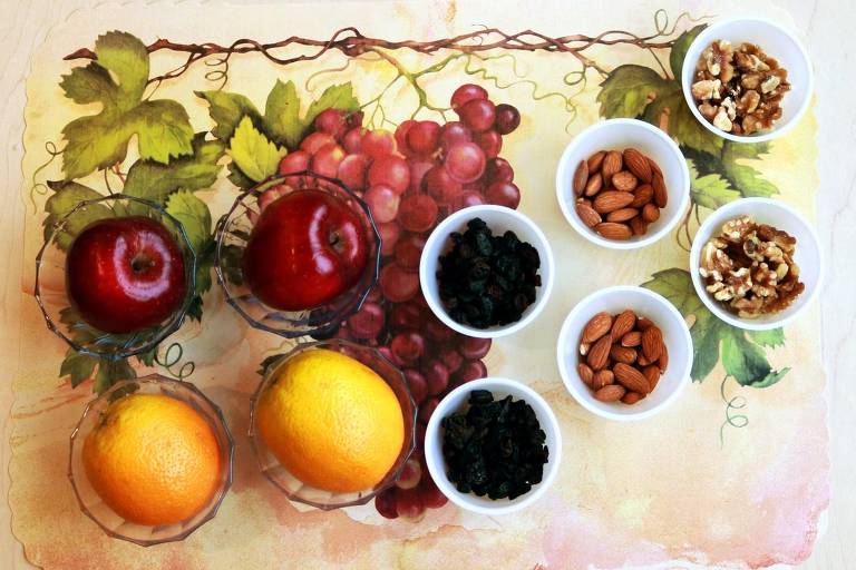 Exemplo de refeição baseada em alimentos minimamente processados ou não processados