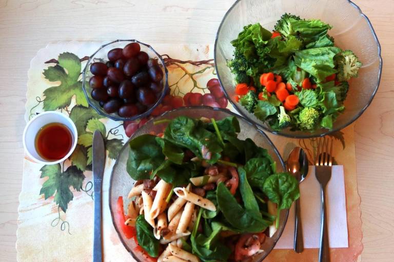 Exemplo de refeição baseada em alimentos minimamente processados ou não processados