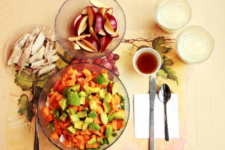 Exemplo de refeição baseada em alimentos minimamente processados ou não processados