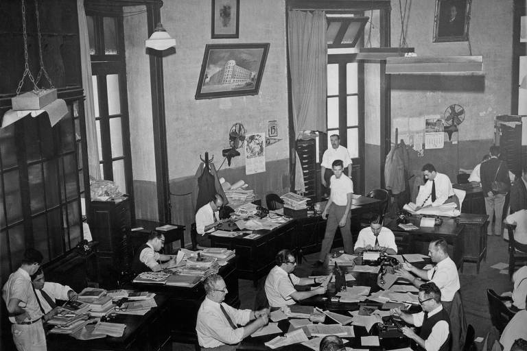 Redação do jornal O Globo na rua Bittencourt da Silva, no Rio de Janeiro 