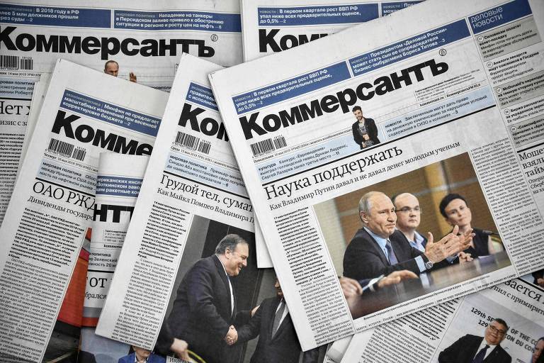Edições do jornal russo Kommersant