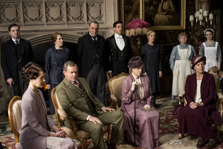 Cena da série de tv britânica Downton Abbey