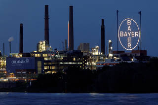 FILE PHOTO: Headquarters and main plant of German pharmaceutical and chemical maker Bayer AG in Leverkusen