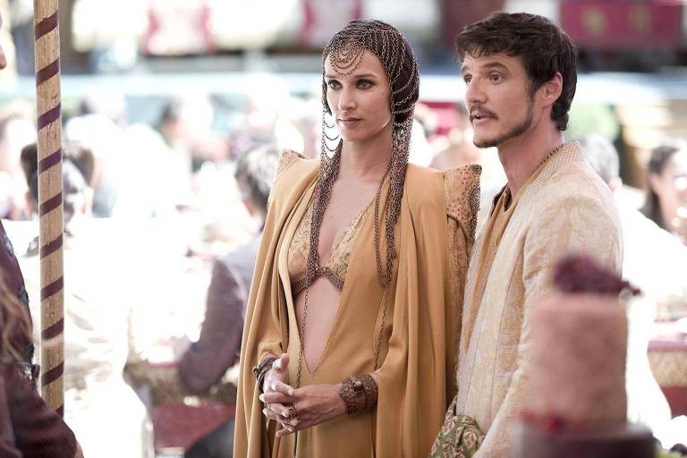 Ellaria Sand e Oberyn Martell, de Dorne, em 'Game of Thrones'
