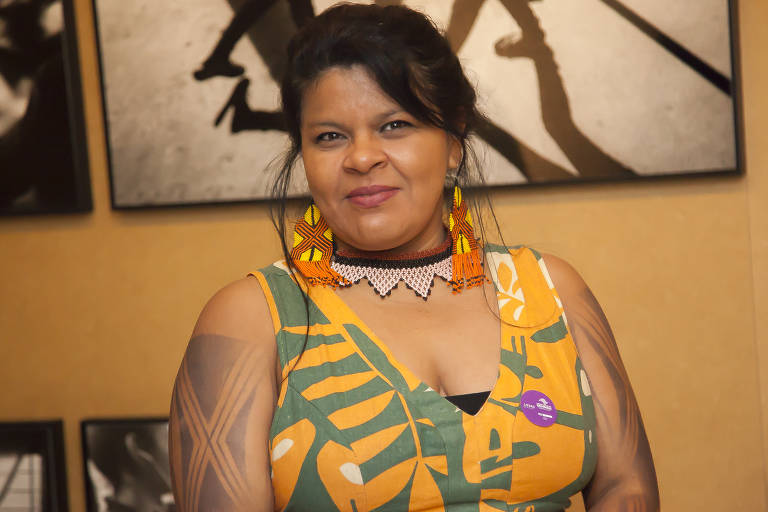 A liderança indígena Sônia Guajajara, do PSOL-SP