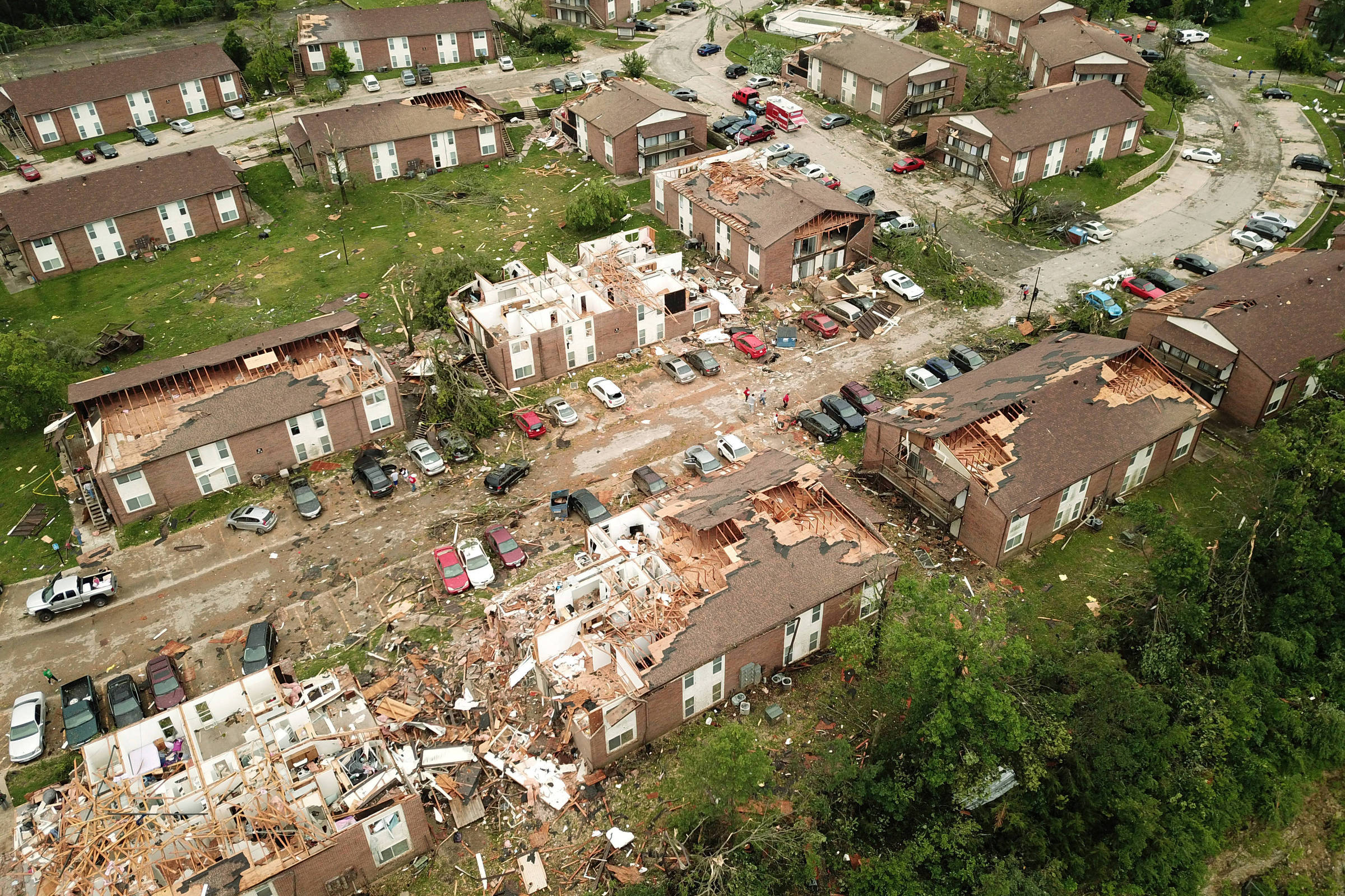 Много домов разрушено
