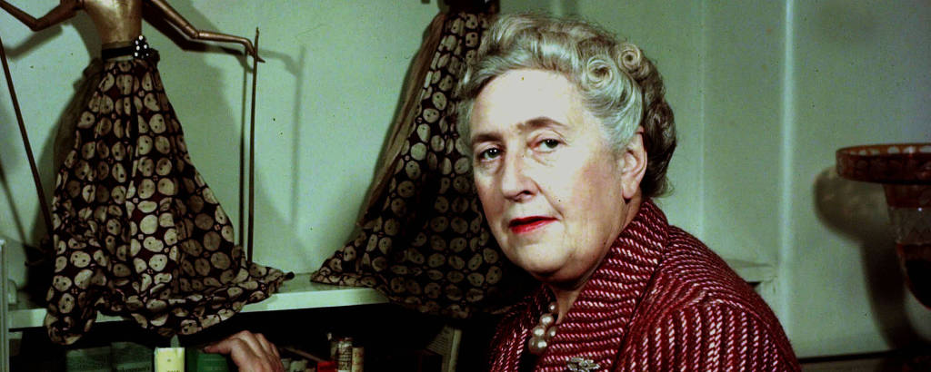 A escritora inglesa Agatha Christie, tema da nova Coleção Folha