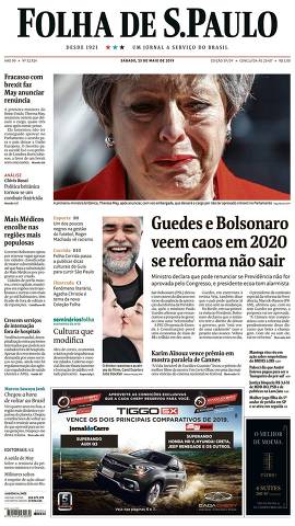 Capa da Edição São Paulo da Folha