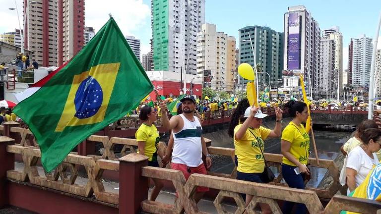 Manifestações a favor de Bolsonaro
