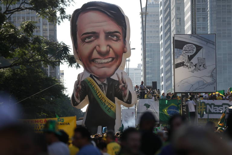 São Paulo faz manifestação a favor de Bolsonaro