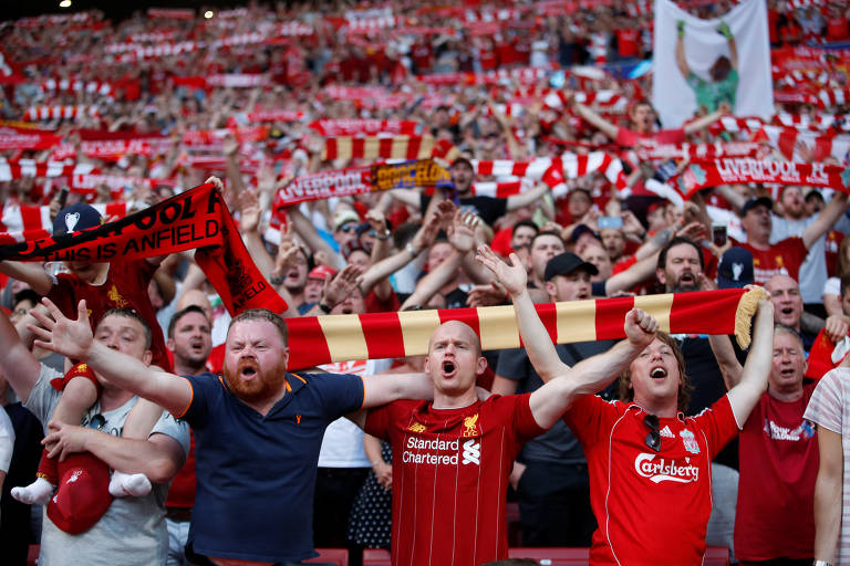 A torcida na final da Champions League 2019