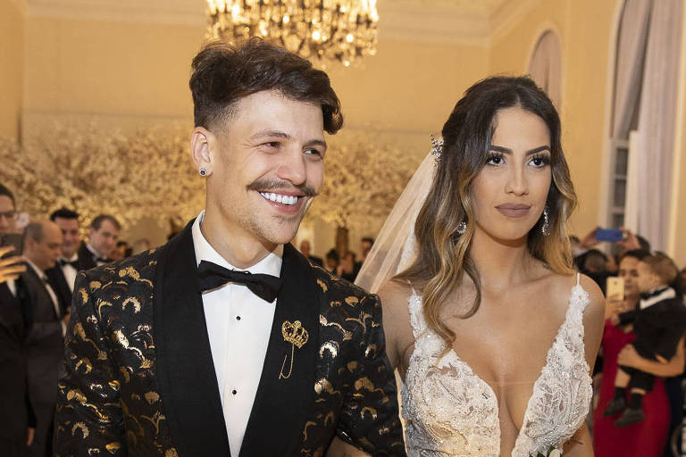 Gabi Brandt e Saulo Pôncio se casam no Copacabana Palace 