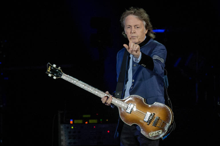 Show do cantor Paul McCartney, no estadio Allianz Parque, em Sao Paulo