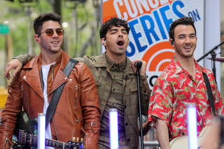 The Jonas Brothers perform on NBC's 'Today' show in New York