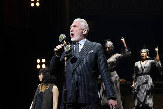 Patrick Page as the king of the underworld in 