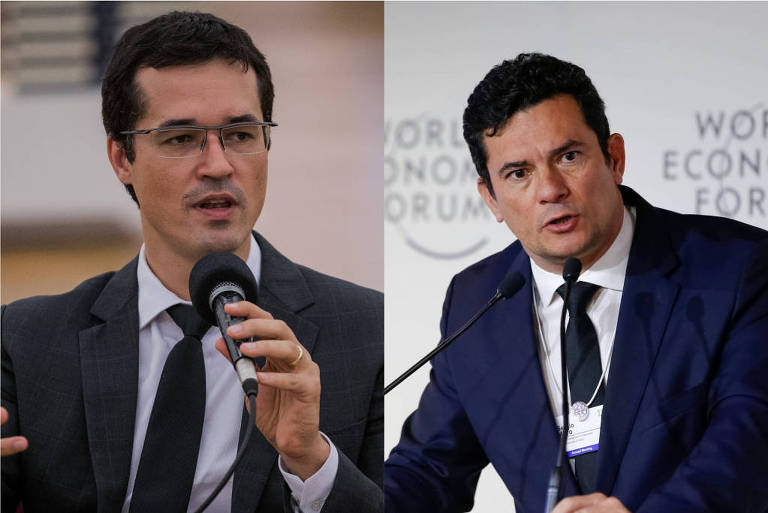 O procurador da Lava Jato Deltan Dallagnol e o ministro da Justiça Sergio Moro