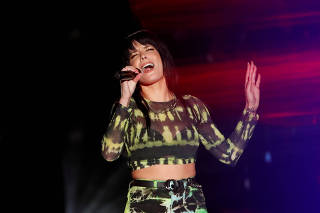 Halsey performs at the iHeartRadio Wango Tango concert in Carson