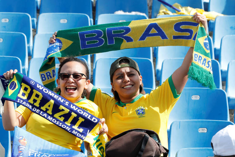 Torcedores do Brasil presentes em Montpellier