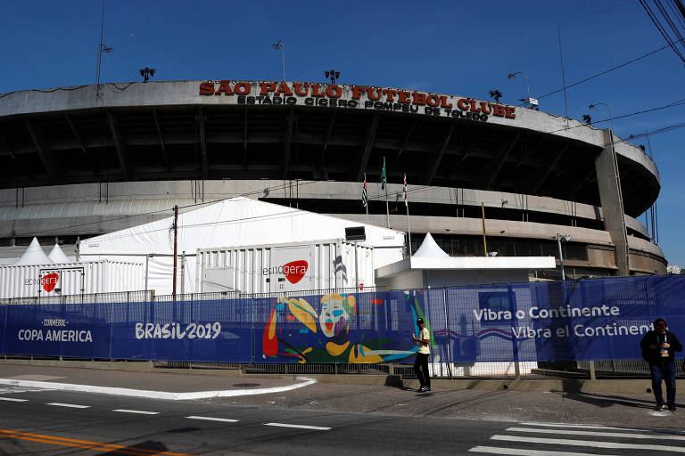 Estádio do Morumbi, que sediará a abertura da Copa América nesta sexta (13)