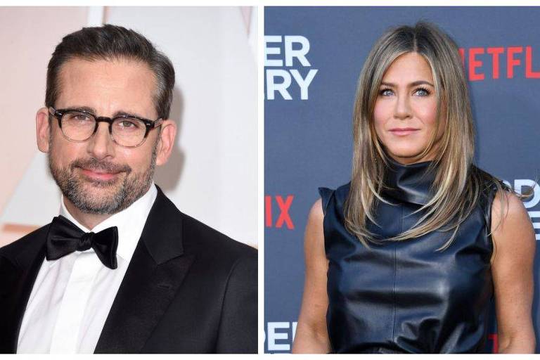 Jennifer Aniston diz que tem 'crush' em Steve Carell: 'Ele só melhora com o tempo'